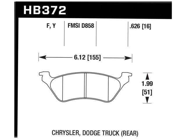 Hawk LTS Truck/SUV Brake Pads Rear Chrysler Town & Country LX 2006-2007