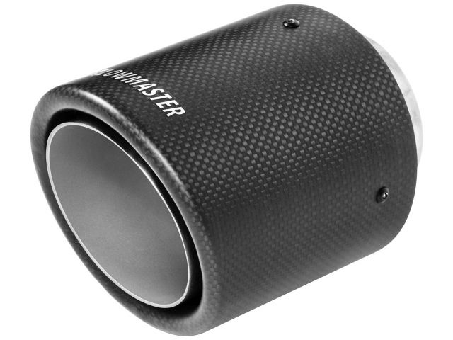 Flowmaster Exhaust Tip, Carbon Fiber/304 Stainless Steel, Printed Logo, Double Wa