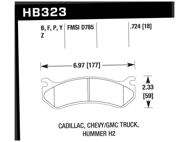 Hawk Ceramic Brake Pads Rear Chevy Avalanche 1500 Base 2002-2002