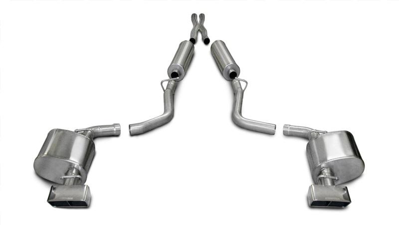 Corsa 09-10 Dodge Challenger R/T 5.7L V8 Auto Polished Xtreme Cat-Back Exhaust 14436 Main Image