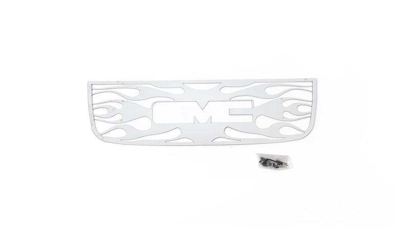 Putco 02-08 GMC Envoy w/ Logo CutOut Flaming Inferno Stainless Steel Grille 89133 Main Image