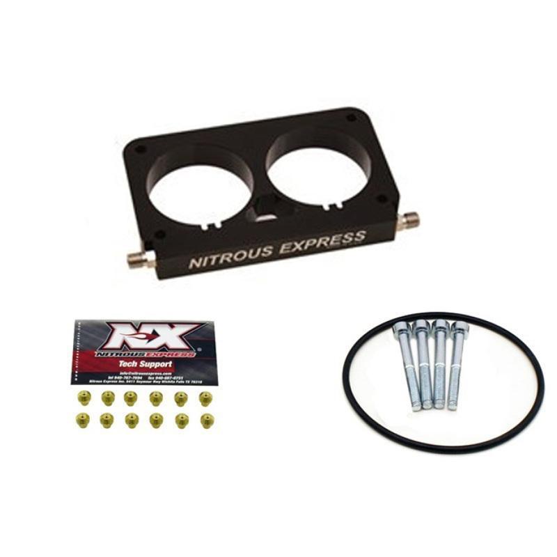 Nitrous Express 96-04 Ford Mustang Cobra/Mach 1 4 Valve (Stock TB) EFI Nitrous Plate Conversion NX950D Main Image