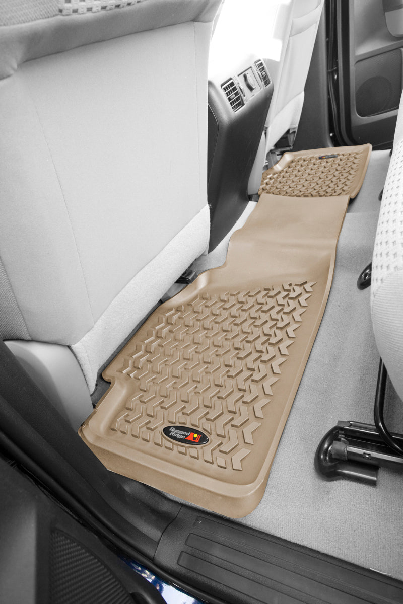 Rugged Ridge RUG Floor Liners - Tan Floor Mats Floor Mats - Rubber main image