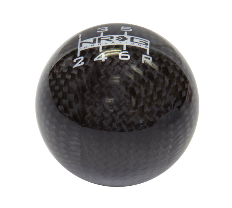 NRG Ball Style Black Carbon Fiber-Heavy Weight-6 Speed-(480g / 1.1lbs)