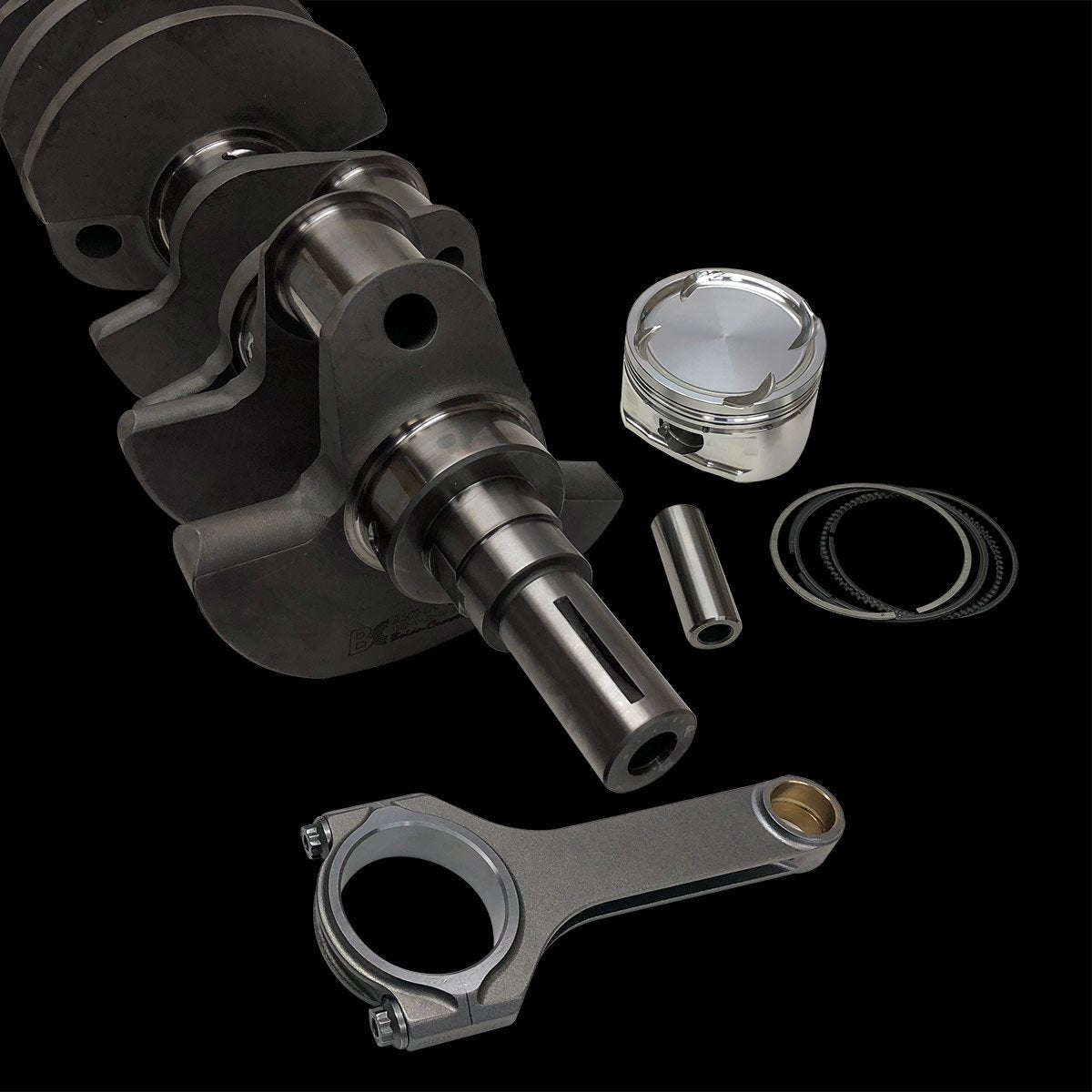 Brian Crower <b>BC0429</b> - Ford Coyote Stroker Kit - 3.875" Stroke Crank w/1.888" Pin/ProHD Rods (5.933" H Beam with 7/16 fasteners)