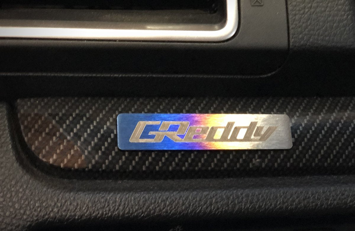 GReddy Titanium GReddy Emblem - (70x15mm) - NEW