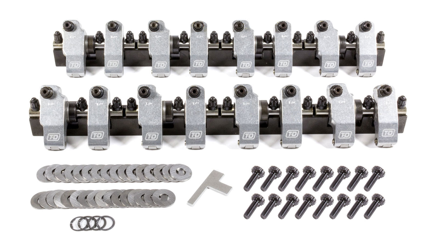 T and D Machine Chevy LS7 Shaft Rocker Arm Kit 1.80/1.80 Ratio TDM2351-180/180