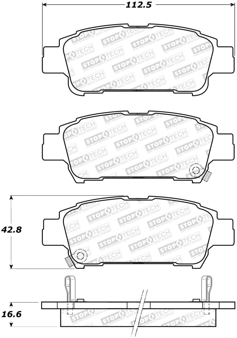 StopTech Street Brake Pads 308.09950 Main Image