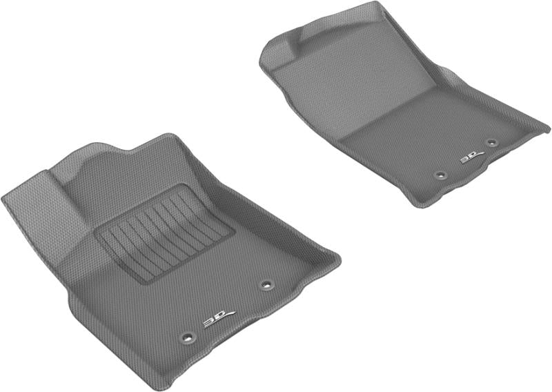 3D MAXpider 2018-2020 Toyota Tacoma Access/Double Cab Kagu 1st Row Floormat - Gray L1TY24911501 Main Image