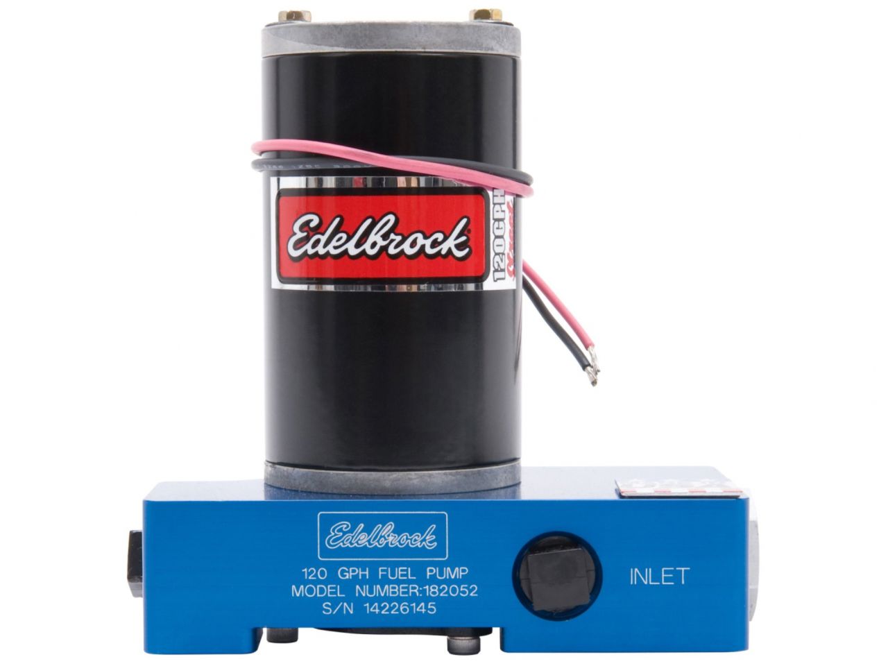 Edelbrock Fuel Pump, Electric, Quiet-Flo, Carbureted, 120 GPH, 3/8" In, 3/8" Out