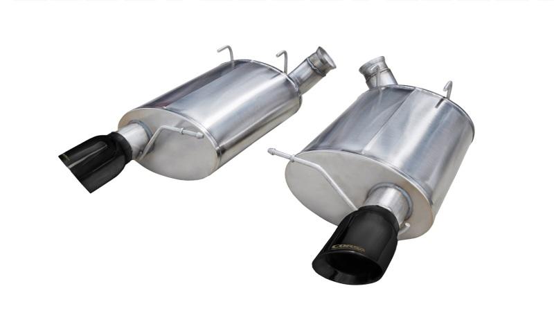 Corsa 11-12 Ford Mustang Shelby GT500 5.4L V8 Black Sport Axle-Back Exhaust 14320BLK Main Image