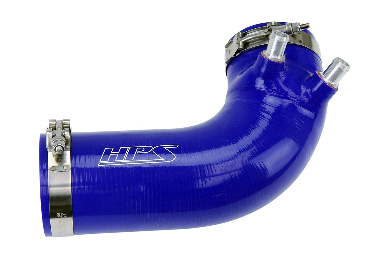 HPS Blue Reinforced Silicone Post MAF Air Intake Hose Kit Lexus 08-12 ISF V8 5.0L