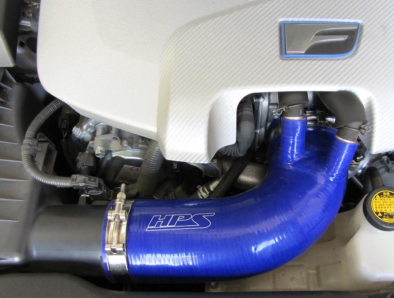 HPS Blue Reinforced Silicone Post MAF Air Intake Hose Kit Lexus 08-12 ISF V8 5.0L