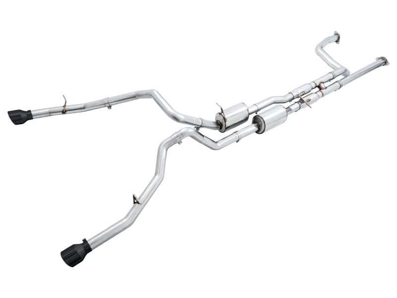 AWE Tuning 2021 RAM 1500 TRX 0FG Cat-Back Exhaust - Diamond Black Tips 3015-33005