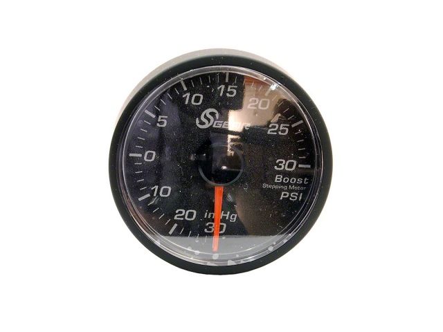 SGear Crenate I SG35011R 52mm 30PSI Boost Gauge Red LED Lighting