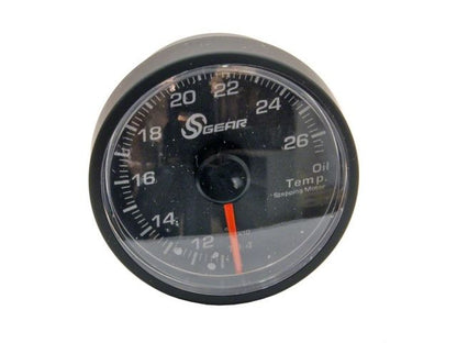 SGear Crenate I SG35013R 52mm Fahrenheit Oil Temp Gauge RED LED