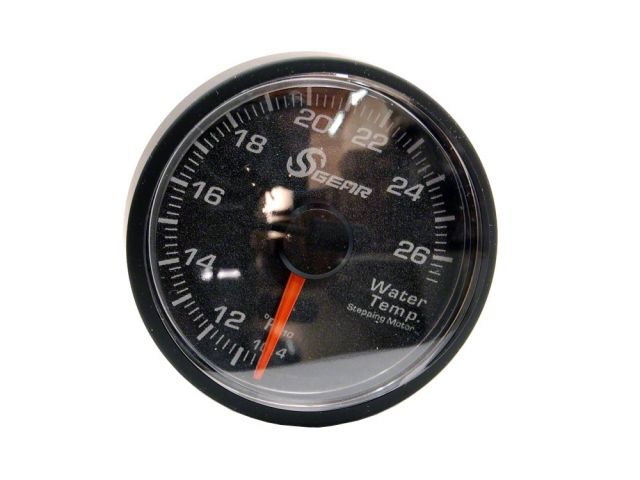 SGear Crenate I 52mm Fahrenheit Water Temp Gauge RED LED
