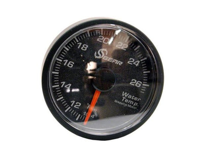 SGear Crenate I 52mm Fahrenheit Water Temp Gauge RED LED