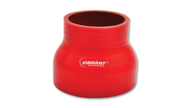 Vibrant Reducer Coupler, 3.00" I.D. x 4.00" I.D. x 3.00" long - Red