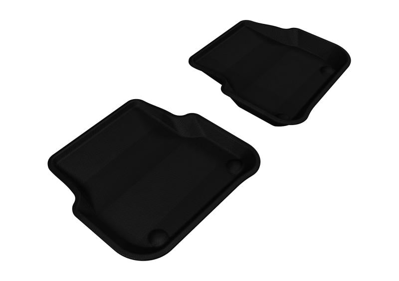 3D MAXpider 2005-2011 Audi A6/S6 Kagu 2nd Row Floormats - Black L1AD00621509 Main Image