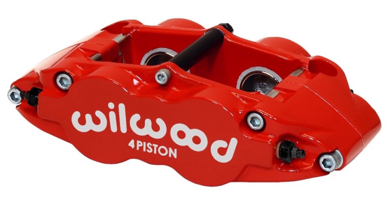 Wilwood Caliper-FNSL4R - Red, 1.12/1.12" Pistons, 1.10" Disc