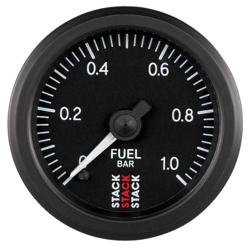 Autometer Stack 52mm 0-1 Bar M10 Male Pro Stepper Motor Fuel Pressure Gauge - Black ST3303 Main Image