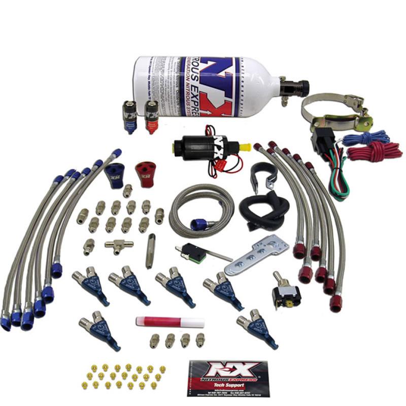 Nitrous Express Six Cyl Piranha Nitrous Kit w/2.5lb Bottle 60066P Main Image