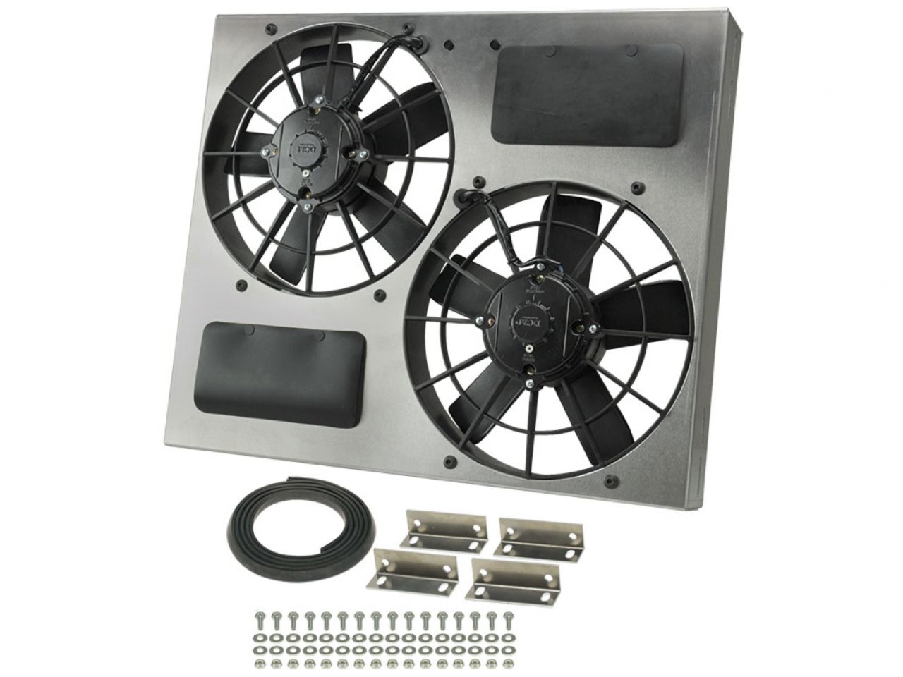 Derale Dual RAD Fan/Aluminum Shroud Assembly