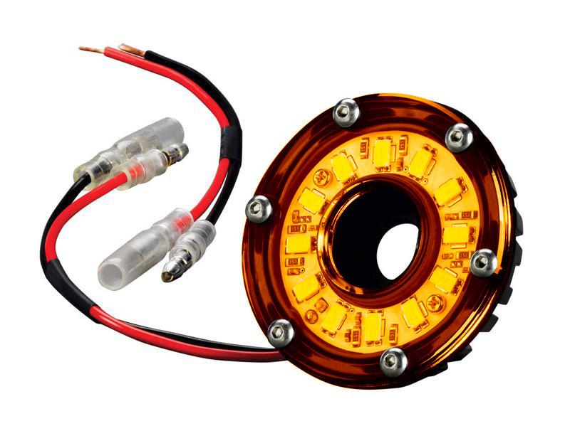 KC HiLiTES Cyclone 2in. LED Accessory Light 5w Flood Beam (Single) - Amber 1352 Main Image