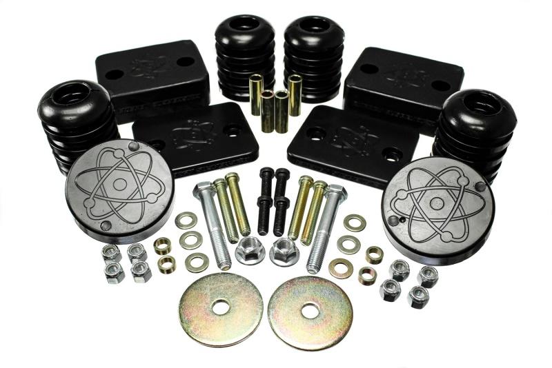 Energy Suspension 18-20 Jeep Wrangler JL Black Front Bump Stop Set (Set of 2) 2.6115G Main Image