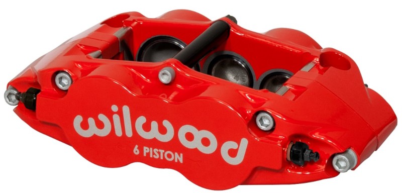 Wilwood Caliper-Forged Narrow Superlite 6R-L/H 1.75/1.25in/1.25in Pistons 1.25in Rotor - Red 120-14551-RD