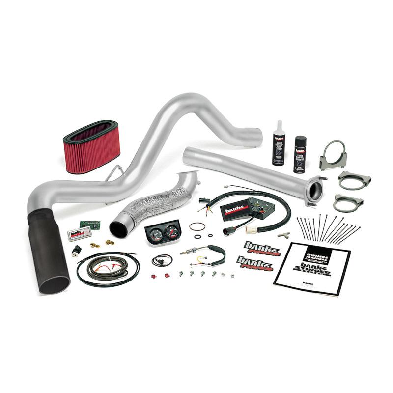 Banks Power 94-95.5 Ford 7.3L Man Stinger System - SS Single Exhaust w/ Black Tip 48552-B Main Image