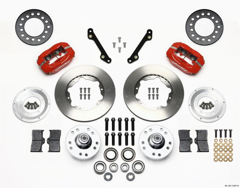 Wilwood Forged Dynalite Front Kit 11.00in Red 70-78 Camaro 140-11007-R Main Image