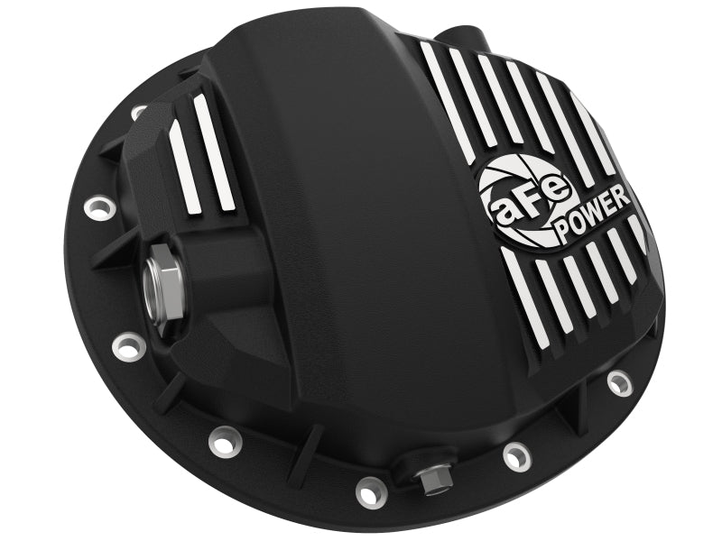 aFe Pro Series GMCH 9.5 Rear Diff Cover Black w/Mach Fins & Gear Oil 19-20 GM Silverado/Sierra 1500 46-71141B