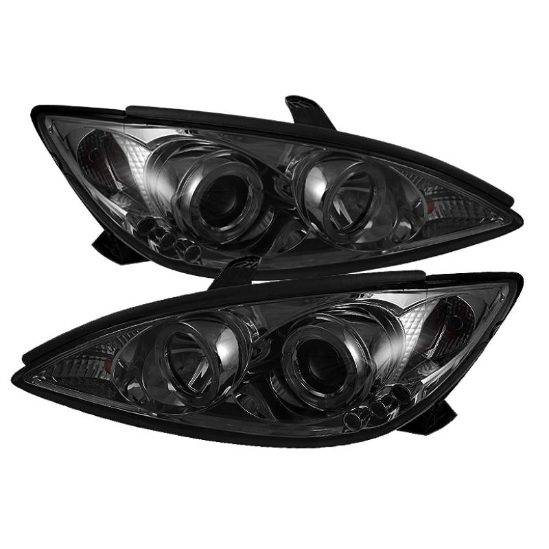 Spyder Toyota Camry 02-06 Projector Headlights LED Halo LED Smoke High H1 Low H1 PRO-YD-TCAM02-HL-SM 5064325 Main Image