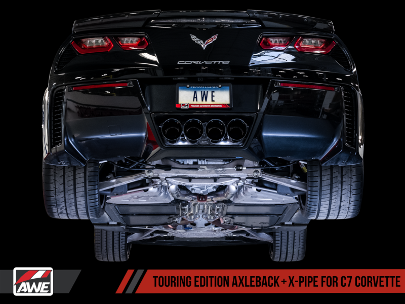 AWE Tuning 14-19 Chevy Corvette C7 Z06/ZR1 (w/o AFM) Track Edition Axle-Back Exhaust w/Black Tips 3020-43081 Main Image