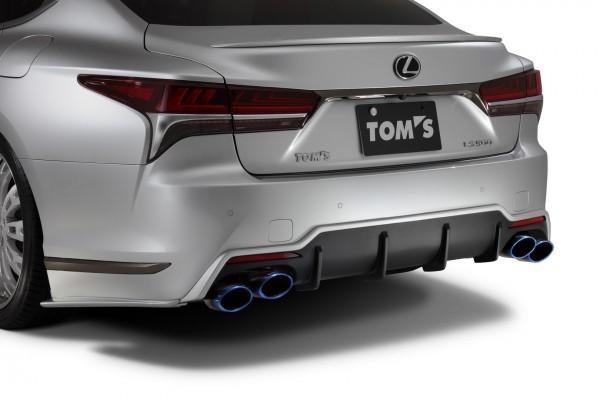 TOM'S Racing Rear Bumper Diffuser for 2018+ Lexus LS500 (FRP-Unpainted)