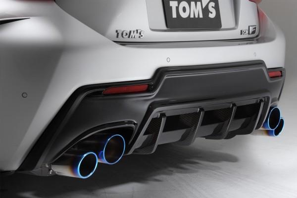 Apexi TOM'S Racing- Carbon Rear Bumper Diffuser for 2015+ Lexus RCF