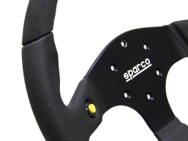 Sparco Mugello Black Suede & Leather Steering Wheel 330mm