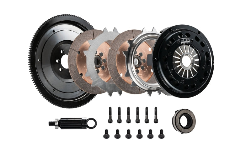 DKM Clutch VW Beetle/Golf/GTI/Jetta/Passat 1.8/2.0L 5-Spd Ceramic Twin Disc MR Clutch Kit w/Flywheel MR-034-041