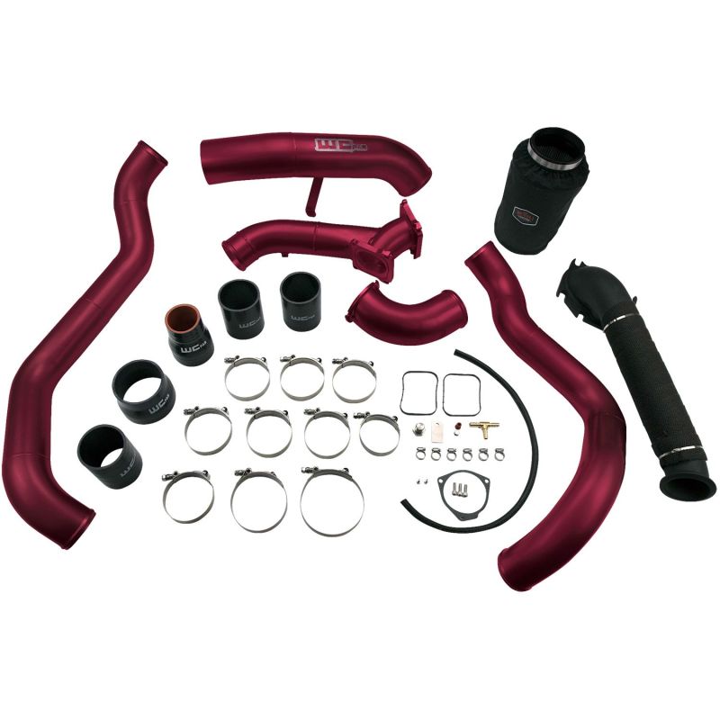 Wehrli 01-04 Chevrolet 6.6L LB7 Duramax High Flow Intake Bundle Kit - WCFab Red WCF100712-RED