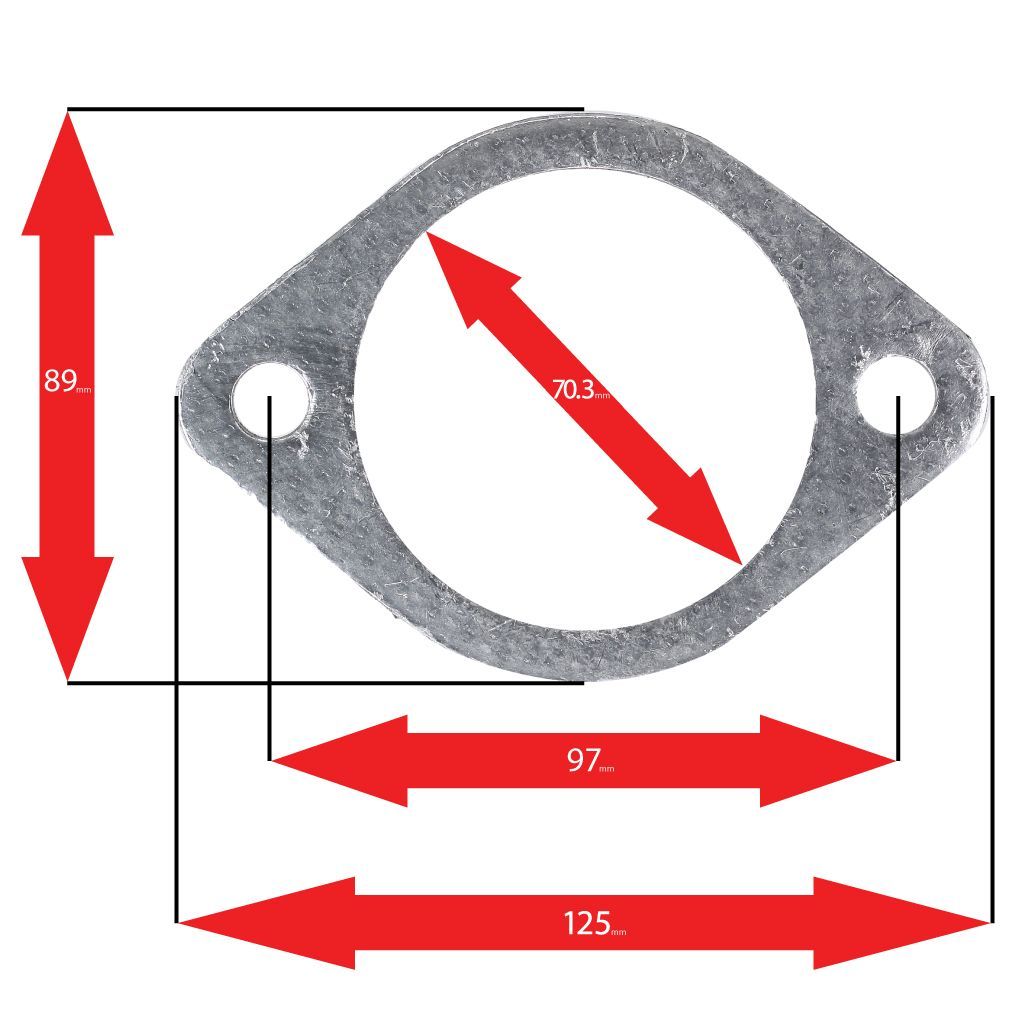 Apexi A'PEXi Exhaust Gasket (Two Bolt) - Replacement