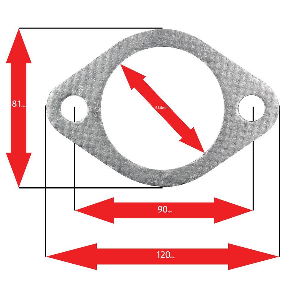 Apexi A'PEXi Exhaust Gasket (Two Bolt) - Replacement