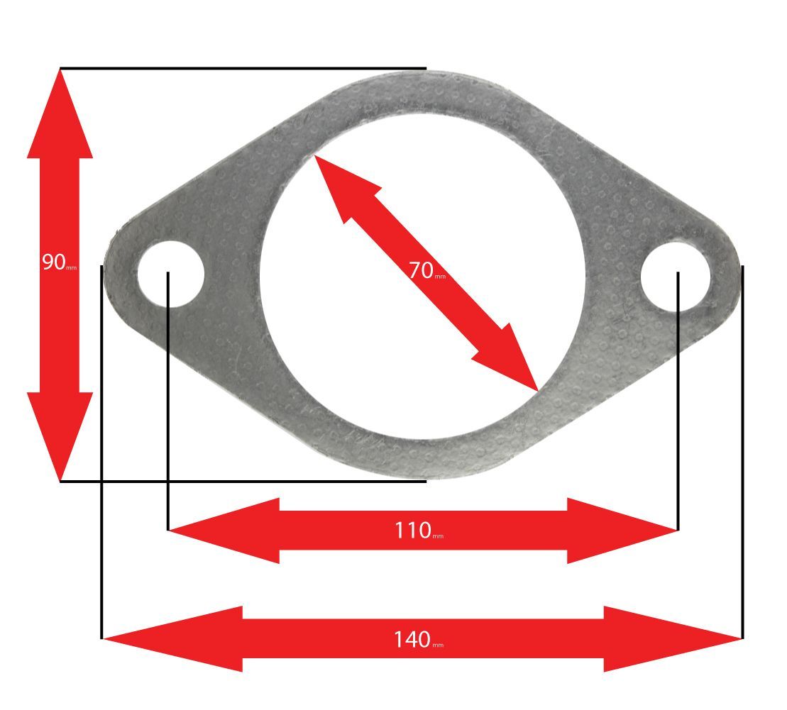 Apexi A'PEXi Exhaust Gasket (Two Bolt) - Replacement