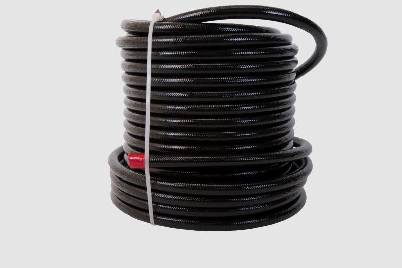 Aeromotive PTFE SS Braided Fuel Hose - Black Jacketed - AN-08 x 8ft 15325 Main Image