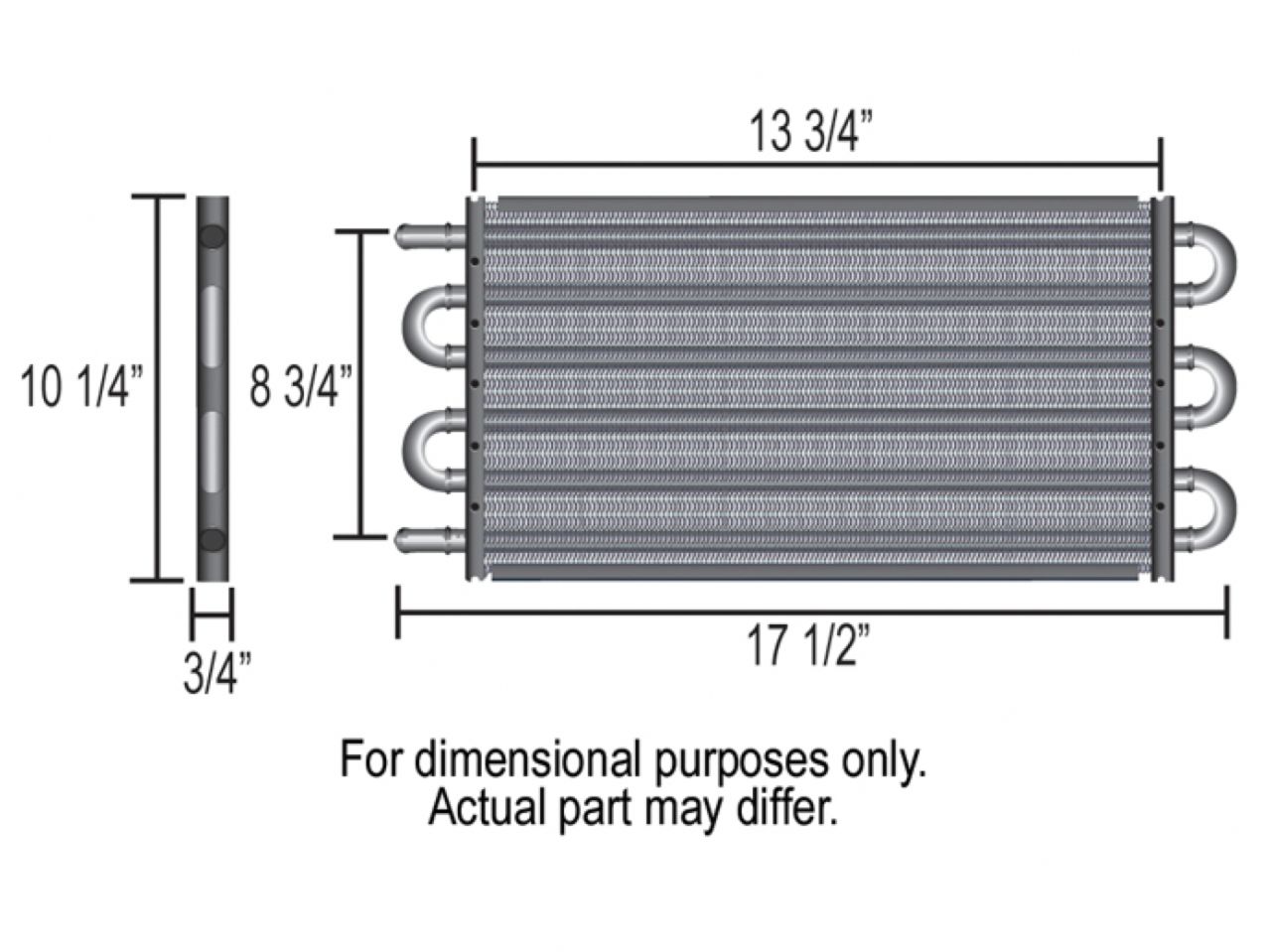 Derale Tube & Fin Cooler (-6AN)