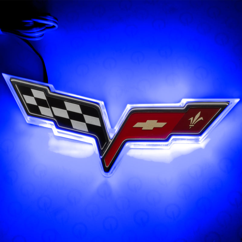 ORACLE Lighting Oracle Chevrolet Corvette C6 Illuminated Emblem - Dual Intensity - Blue 3098-002