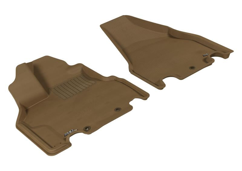 3D MAXpider 2011-2017 Honda Odyssey EX Kagu 1st Row Floormat - Tan L1HD03811502 Main Image