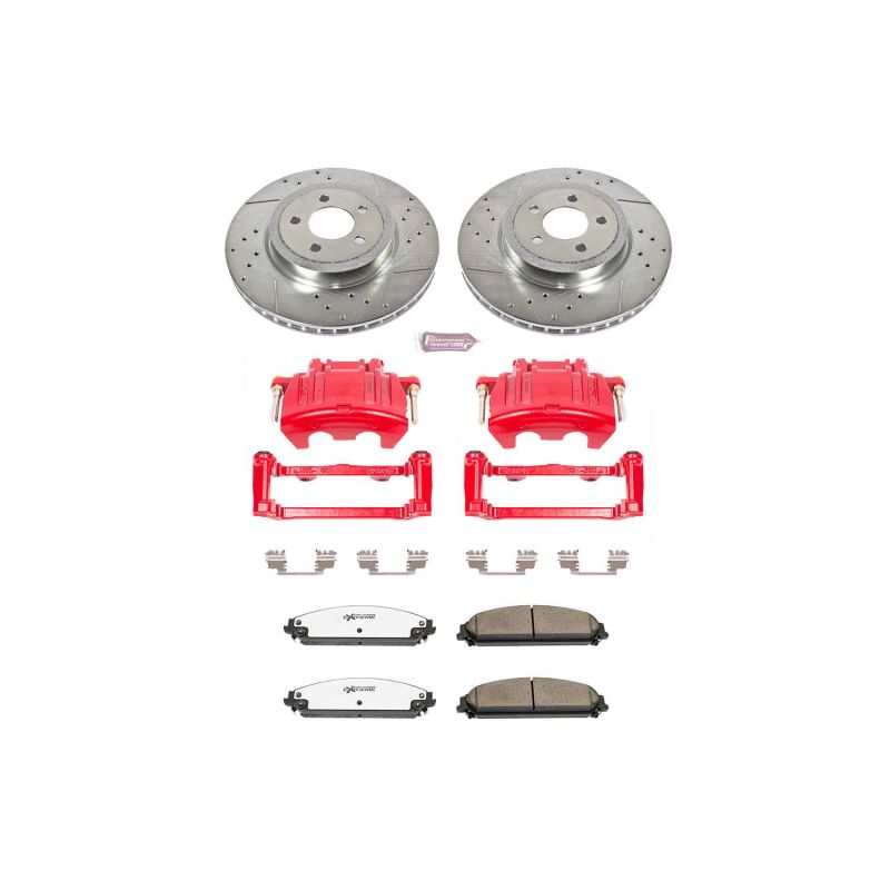 PowerStop PSB Z26 Street Kit w/Cals Brakes, Rotors & Pads Brake Kits - Performance D&S main image