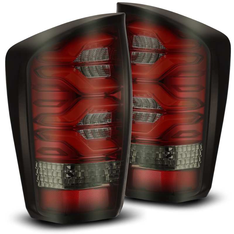 AlphaRex 16-20 Toyota Tacoma PRO-Series LED Tail Lights Red Smoke 680020